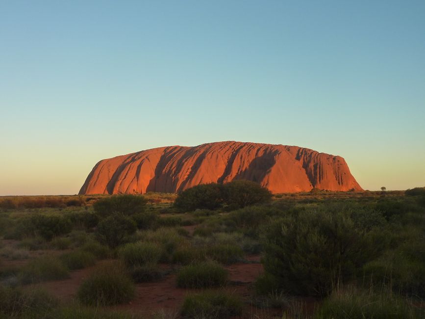 Uluru al atardecer